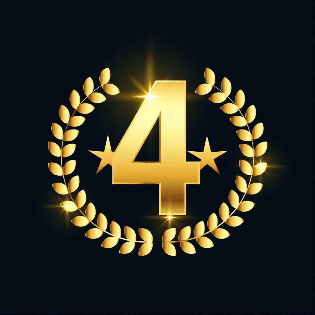 lucky number 4 numerology meaning discipline and stability