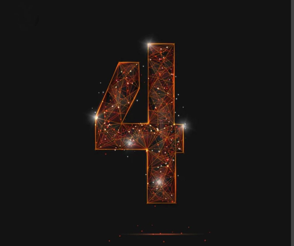 lucky number 4 numerology meaning discipline and stability