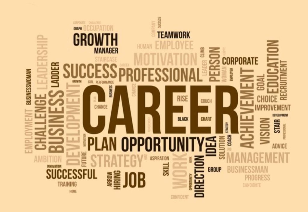 Palmistry career mindset concept showing a hand with success lines, professional growth, and confidence symbols