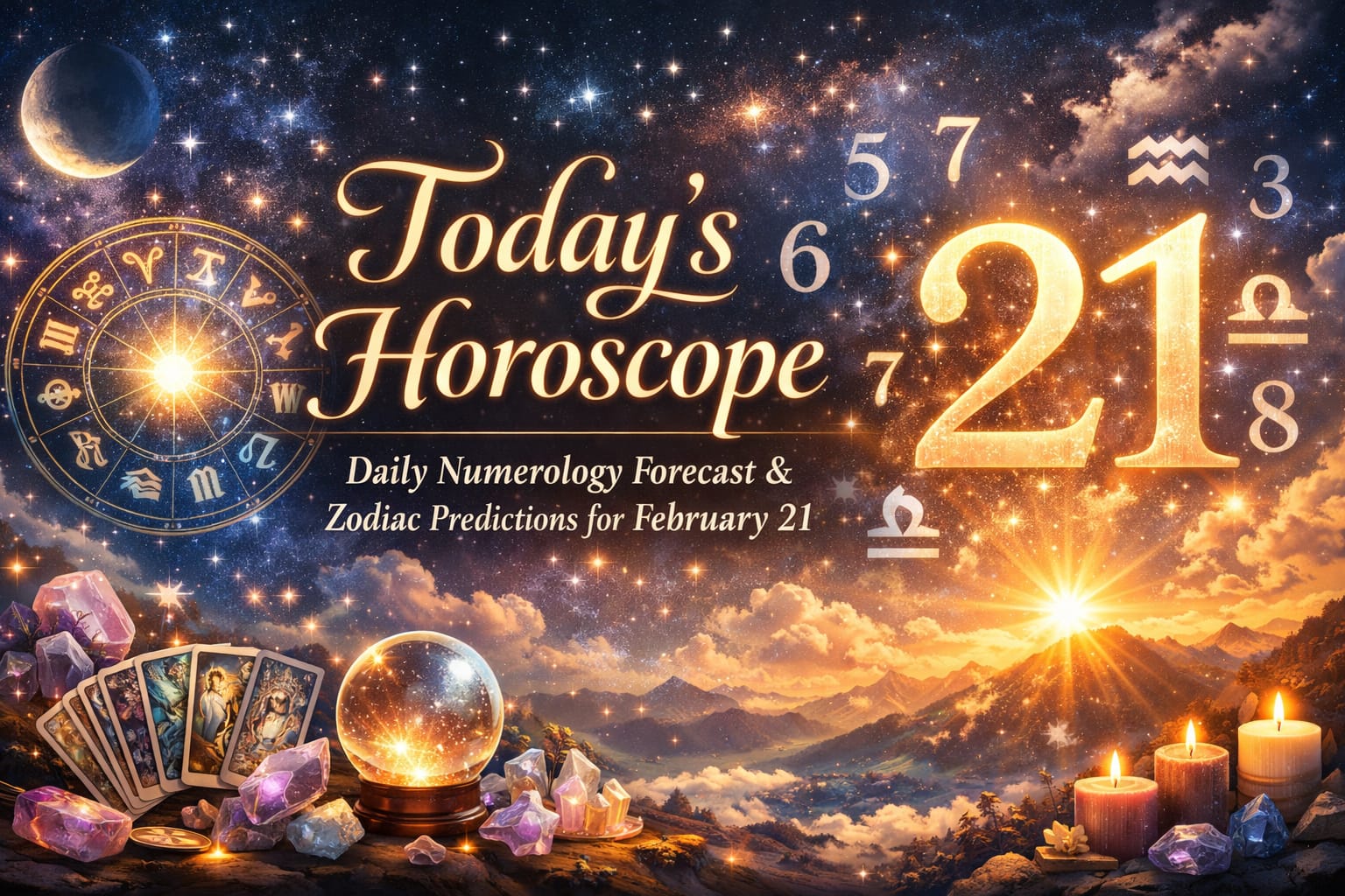 Today’s Horoscope February 21 daily numerology forecast and zodiac predictions by Aarya Astro Science