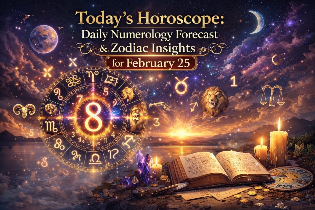 Today’s Horoscope February 25 daily numerology forecast and zodiac predictions by Aarya Astro Science