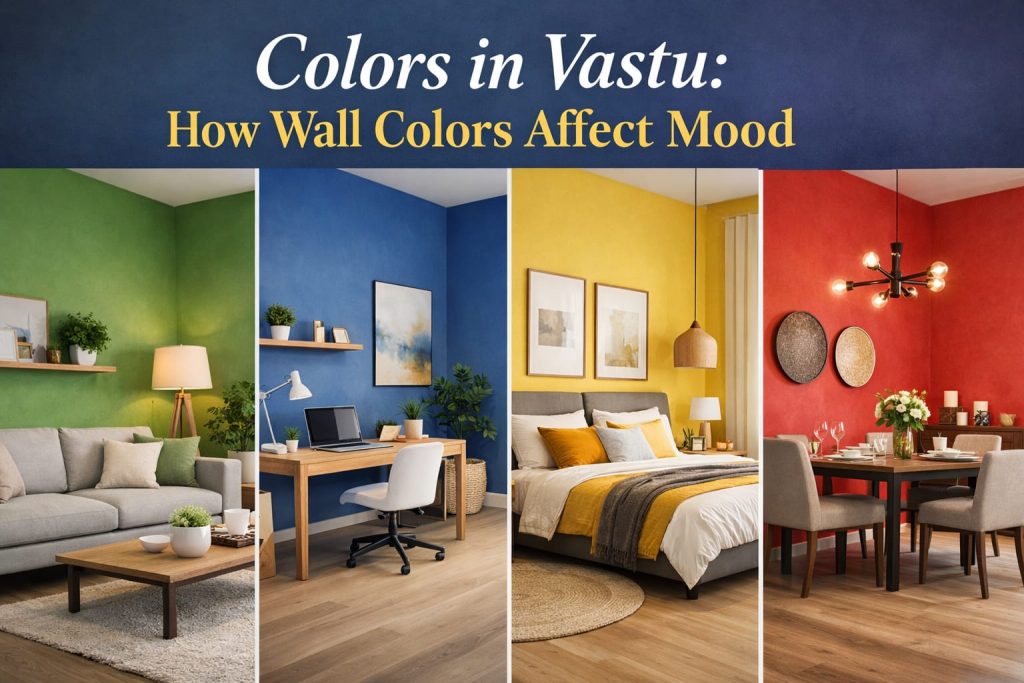 Vastu wall colors affecting mood energy and positivity in home by Aarya Astro Science