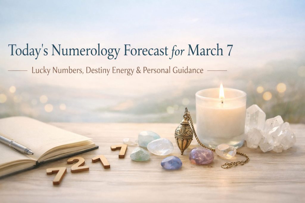 Today’s numerology forecast March 7 lucky numbers and destiny energy by Aarya Astro Science
