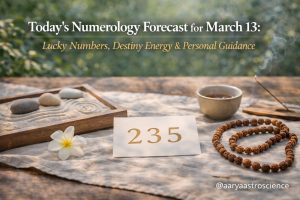 March 13 daily numerology reading with lucky numbers and life path guidance by Aarya Astro Science
