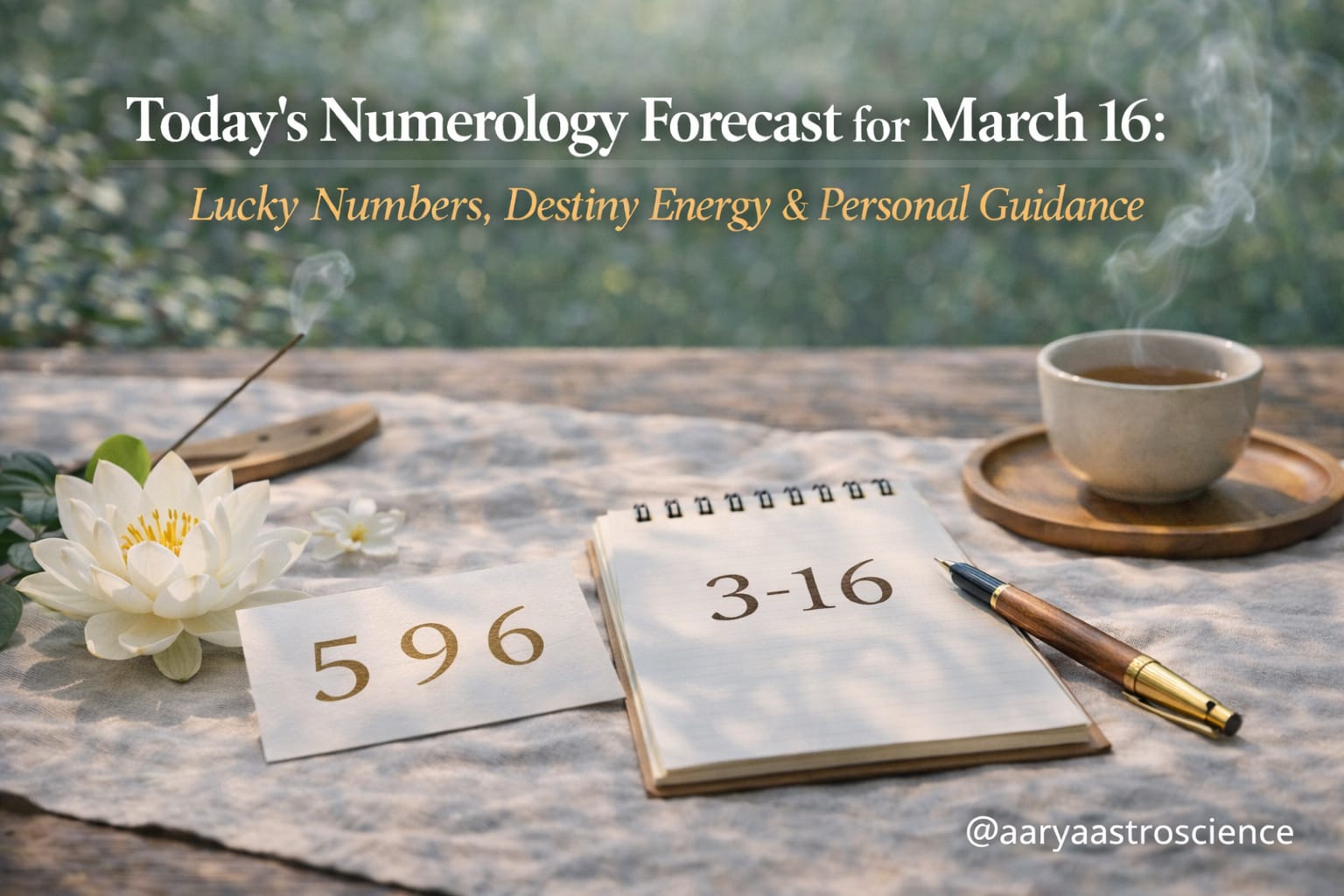 March 16 numerology prediction with lucky numbers and daily destiny guidance by Aarya Astro Science