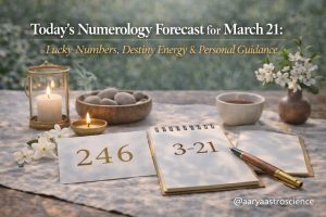 March 21 numerology reading with lucky numbers and daily destiny guidance by Aarya Astro Science