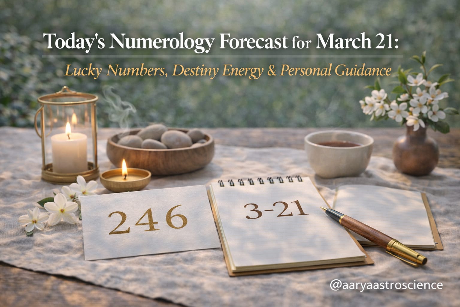 March 21 numerology reading with lucky numbers and daily destiny guidance by Aarya Astro Science