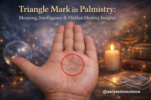 triangle mark in palmistry meaning intelligence and destiny insights by Aarya Astro Science