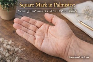 square mark in palmistry meaning protection and destiny insights by Aarya Astro Science