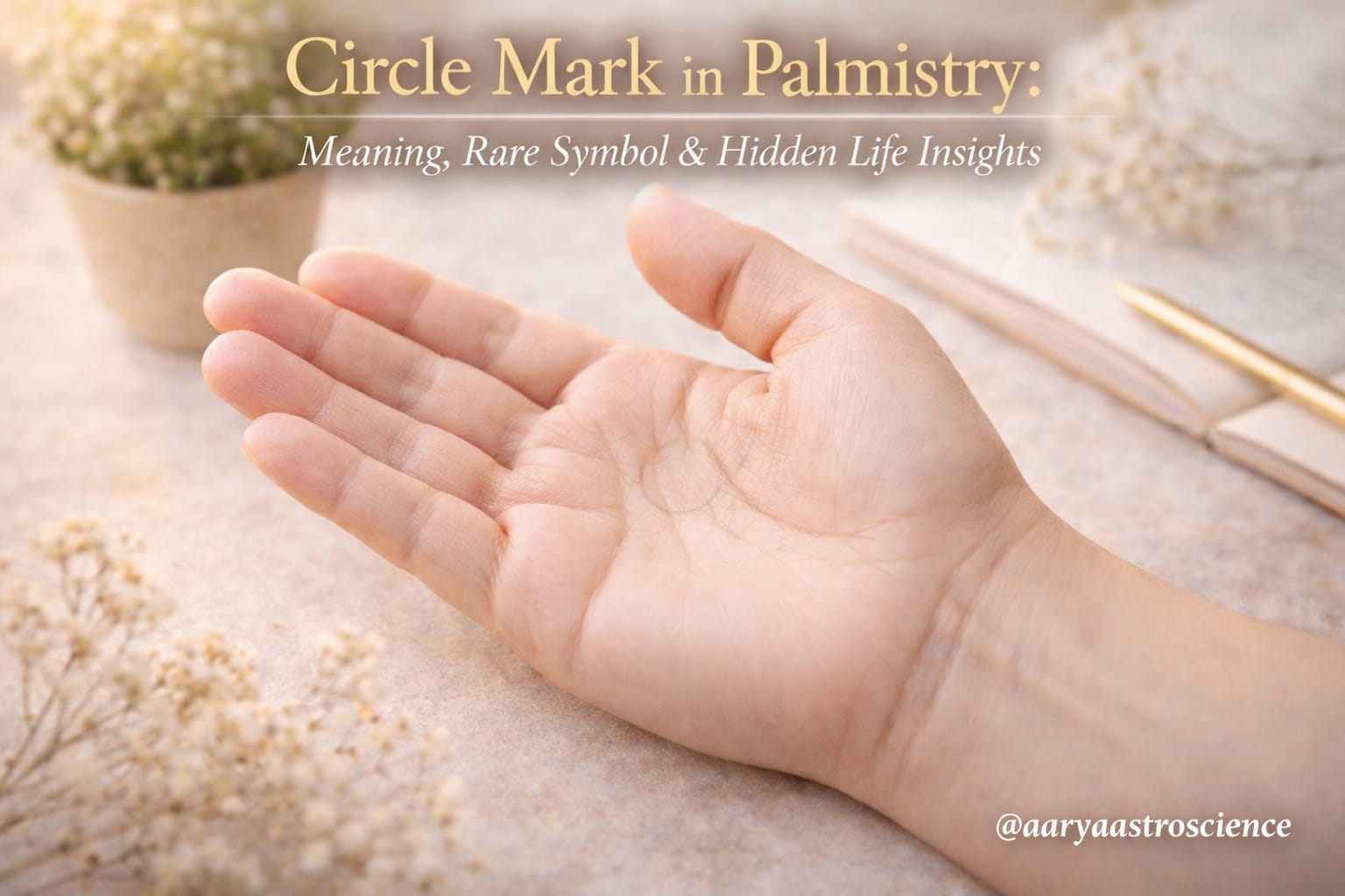 circle mark in palmistry meaning rare symbol and hidden life insights by Aarya Astro Science