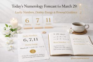 March 29 numerology insights with lucky numbers and daily destiny guidance by Aarya Astro Science