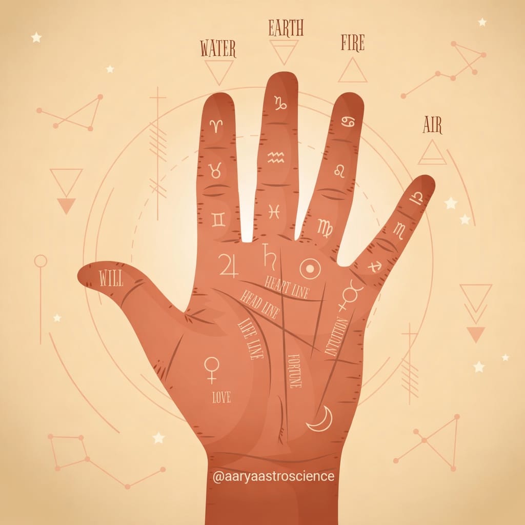long and short fingers in palmistry showing personality traits and behavior analysis by Aarya Astro Science
