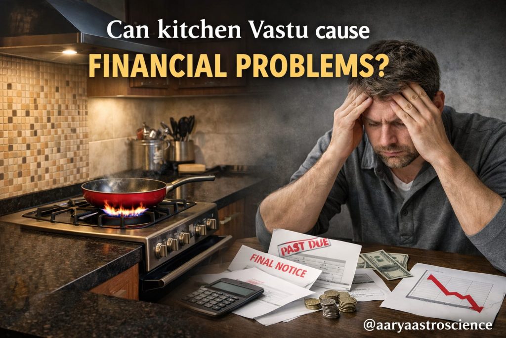 kitchen vastu defects causing financial problems and money loss at home by Aarya Astro Science