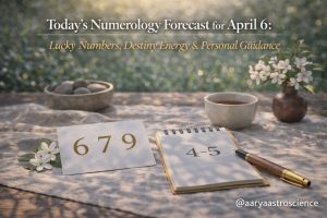 April 6 numerology forecast with lucky numbers and daily harmony energy insights by Aarya Astro Science