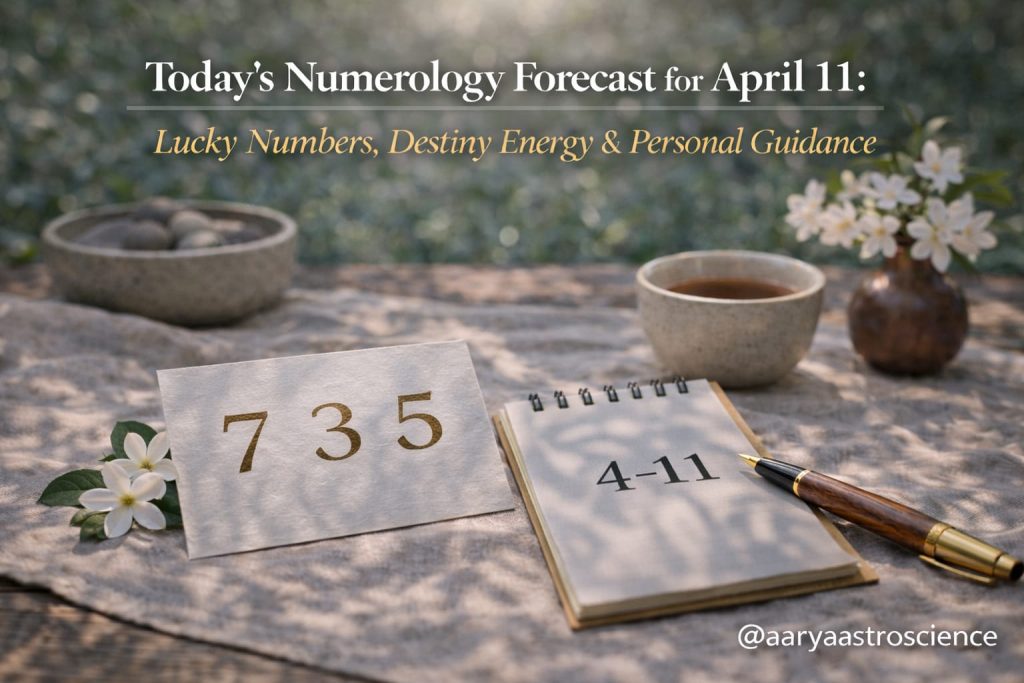 Today’s Numerology Forecast for April 11: Lucky Numbers, Destiny Energy & Personal Guidance