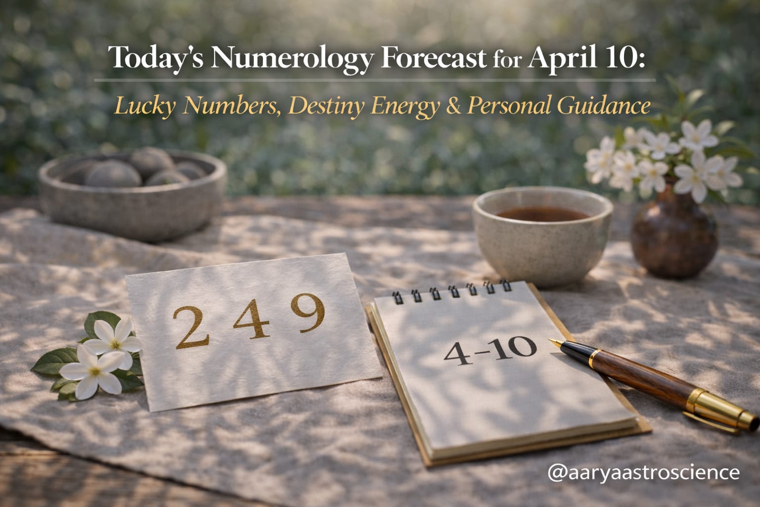 Today’s Numerology Forecast for April 10: Lucky Numbers, Destiny Energy & Personal Guidance